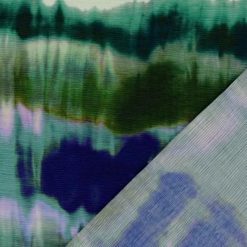 Plissee blau/grün multicolor